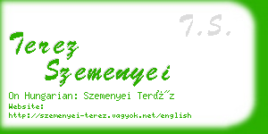 terez szemenyei business card